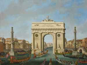 Vincenzo Chilone (Venezia, 1758 – Venezia, 1839) - L’ingresso di Napoleone I a Venezia il 29 novembre 1807